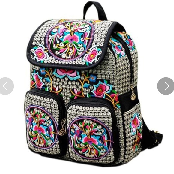 Handbags - NWOT Hand Stitched Backpack
